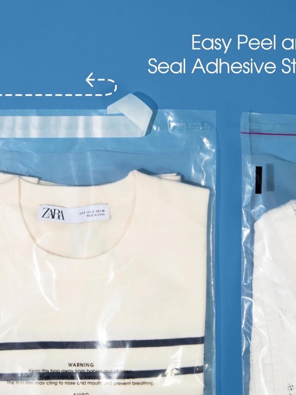 Shipping Supplies - 18x24" sealable cellophane bags for packaging - 50 count per